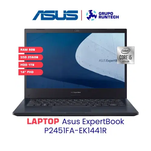 ASUS EXPERTBOOK P2451FA-EK1441R Core i5-10210U, 8GB, 256GB SSD + 1TB HDD, 14″ FHD