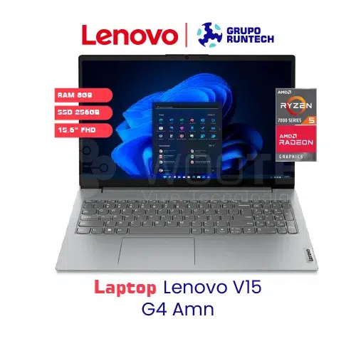 LAPTOP LENOVO V15 G4-AMD ryzen 5 7520U, 8GB, SSD 256GB, 15.6" FHD